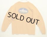 90'S PATAGONIA "BENEFICIAL T'S" オーバルロゴ バックプリント 長袖 Tシャツ オレンジ USA製 (VINTAGE)