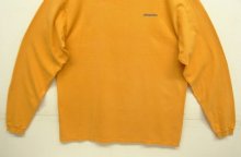 他の写真3: 90'S PATAGONIA "BENEFICIAL T'S" オーバルロゴ バックプリント 長袖 Tシャツ オレンジ USA製 (VINTAGE)
