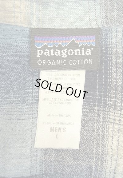 画像2: PATAGONIA オーガニックコットン 半袖 A/Cシャツ オンブレチェック (USED)