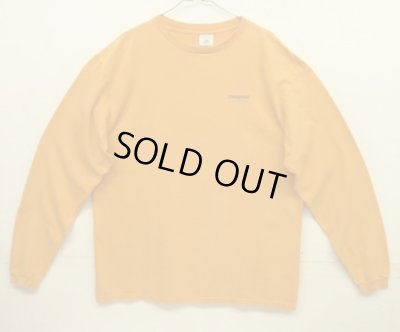 画像3: 90'S PATAGONIA "BENEFICIAL T'S" オーバルロゴ バックプリント 長袖 Tシャツ オレンジ USA製 (VINTAGE)