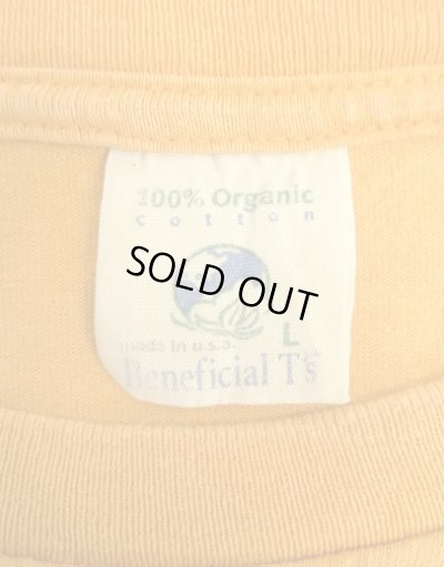 画像4: 90'S PATAGONIA "BENEFICIAL T'S" オーバルロゴ バックプリント 長袖 Tシャツ オレンジ USA製 (VINTAGE)