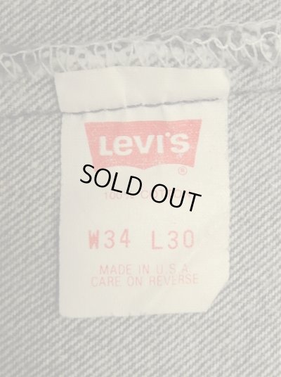 画像2: 90'S LEVIS 501 デニム 先染めブラック W34L30 USA製 (VINTAGE)