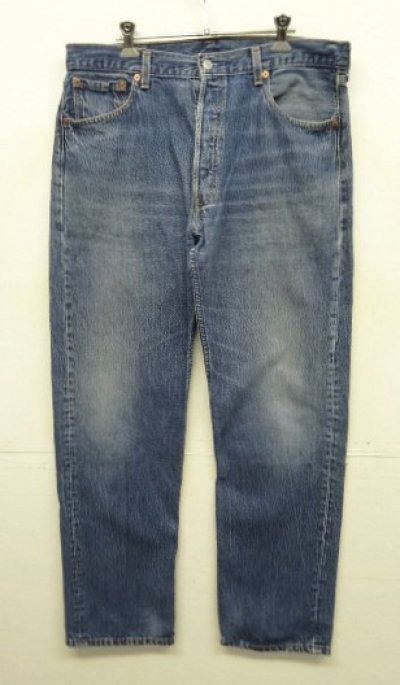 画像1: 90'S LEVIS 501 デニム インディゴ W36L32 USA製 (VINTAGE)