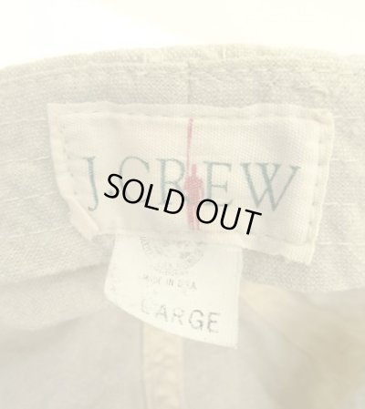 画像6: 90'S J.CREW 旧タグ 6パネル リネンキャップ ナチュラル USA製 (VINTAGE)