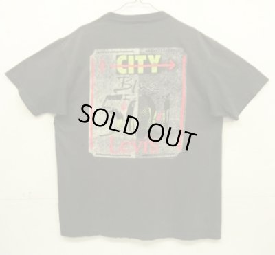 画像1: 80'S Levis 501 シングルステッチ 両面プリント 半袖 Tシャツ フェードブラック USA製 (VINTAGE)