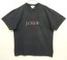 画像1: 90'S J.CREW 旧タグ ロゴプリント 半袖 Tシャツ ブラック USA製 (VINTAGE) (1)