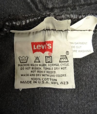 画像2: 90'S LEVIS 501 デニム ブラック USA製 W33L30 (VINTAGE)