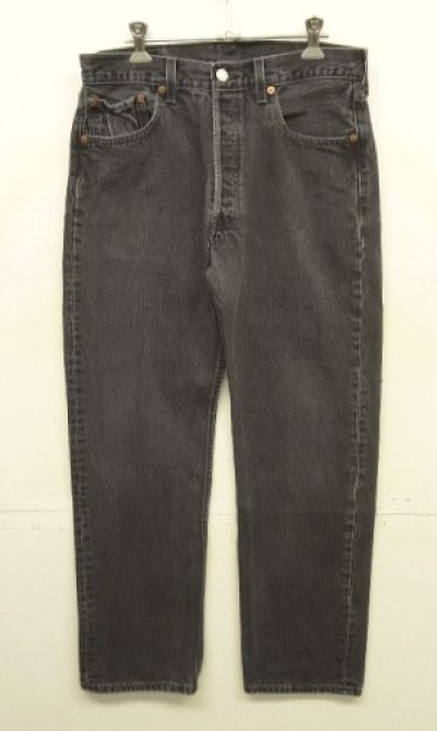 画像1: 90'S LEVIS 501 デニム ブラック USA製 W33L30 (VINTAGE)