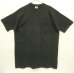 画像1: 90'S BVD シングルステッチ 耳付きポケット 半袖 Tシャツ ブラック USA製 (VINTAGE) (1)