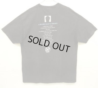 画像5: 90'S THE BEATLES "A HARD DAY'S NIGHT" 両面プリント 半袖 Tシャツ ブラック (VINTAGE)