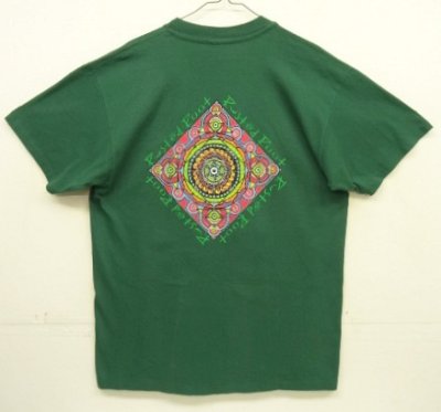 画像5: 90'S RUSTED ROOT シングルステッチ 両面プリント 半袖 Tシャツ グリーン USA製 (VINTAGE)