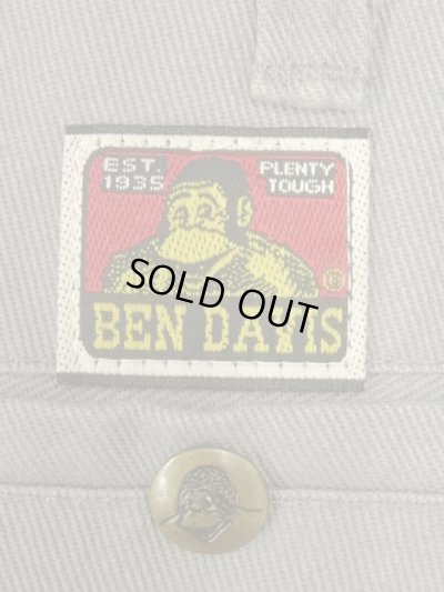 画像6: BEN DAVIS "FRISCO PANTS" トップスナップボタン フリスコパンツ グレー USA製 (VINTAGE)
