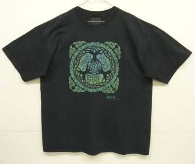 画像1: 00'S KELTIC DESIGNS "JEN DELYTH" 半袖 Tシャツ ブラック (VINTAGE)