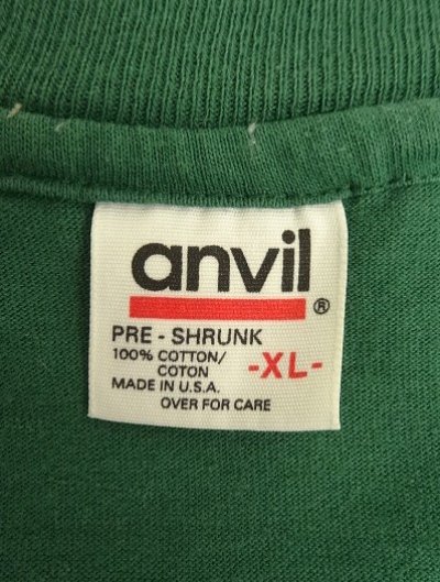 画像2: 90'S RUSTED ROOT シングルステッチ 両面プリント 半袖 Tシャツ グリーン USA製 (VINTAGE)