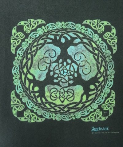 画像3: 00'S KELTIC DESIGNS "JEN DELYTH" 半袖 Tシャツ ブラック (VINTAGE)
