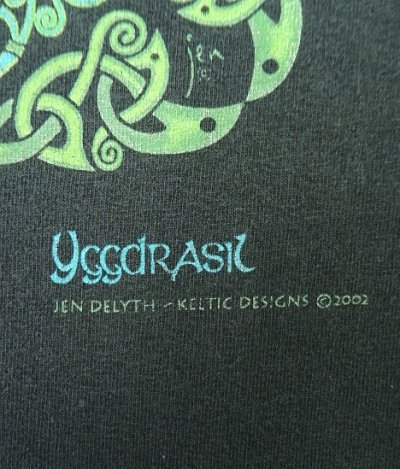 画像4: 00'S KELTIC DESIGNS "JEN DELYTH" 半袖 Tシャツ ブラック (VINTAGE)