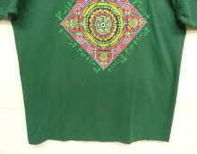 他の写真3: 90'S RUSTED ROOT シングルステッチ 両面プリント 半袖 Tシャツ グリーン USA製 (VINTAGE)
