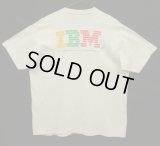 90'S IBM シングルステッチ 両面プリント 半袖 Tシャツ アッシュグレー USA製 (VINTAGE)