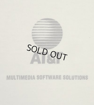画像5: 90'S AT & T シングルステッチ 両面プリント 半袖 Tシャツ ホワイト USA製 (VINTAGE)