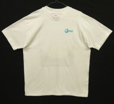 画像3: 90'S AT & T シングルステッチ 両面プリント 半袖 Tシャツ ホワイト USA製 (VINTAGE)