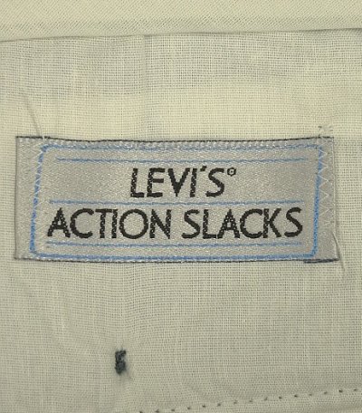 画像2: 90'S LEVIS "ACTION SLACKS" スラックス TALONジップ ブルーヘザー USA製 (VINTAGE)