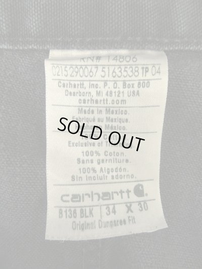 画像2: CARHARTT ダブルニー ダック ペインターパンツ ブラック メキシコ製 (VINTAGE)