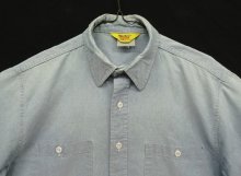 他の写真1: 80'S WORKN' SPORT 三角タグ コットン100% シャンブレーシャツ ブルー USA製 (VINTAGE)