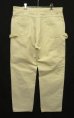 画像4: 80'S DICKIES チビタグ ペインターパンツ ホワイト 42TALONジップ W38L32 USA製 (VINTAGE) (4)