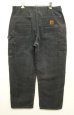 画像3: CARHARTT ダブルニー ダック ペインターパンツ ブラック メキシコ製 (VINTAGE) (3)