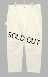 80'S DICKIES チビタグ ペインターパンツ ホワイト 42TALONジップ W38L32 USA製 (VINTAGE)