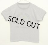 70'S BOURBON STREET シングルステッチ 半袖 リンガー Tシャツ ヘザーグレー (VINTAGE)