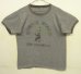 画像1: 70'S BOURBON STREET シングルステッチ 半袖 リンガー Tシャツ ヘザーグレー (VINTAGE) (1)
