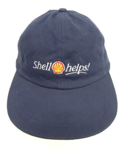 画像2: SHELL HELPS! 6パネル ベースボールキャップ ネイビー (USED)