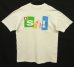 画像1: 80'S APPLE "SMASH!" シングルステッチ 両面プリント 半袖 Tシャツ ホワイト USA製 (VINTAGE) (1)
