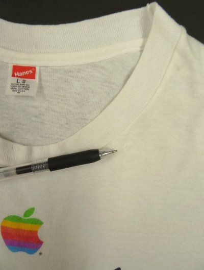 画像5: 80'S APPLE シングルステッチ 半袖 Tシャツ ホワイト USA製 (VINTAGE)