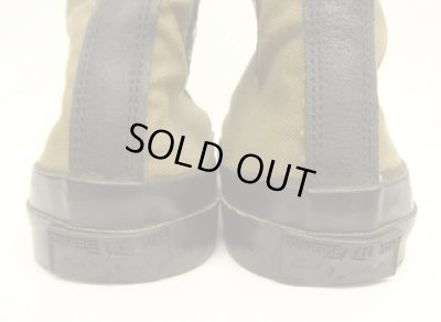 画像5: 80'S CONVERSE キャンバス ハイカット スニーカー カーキ/ブラック USA製 (VINTAGE)