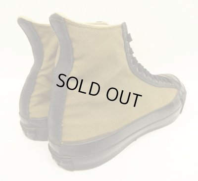 画像3: 80'S CONVERSE キャンバス ハイカット スニーカー カーキ/ブラック USA製 (VINTAGE)