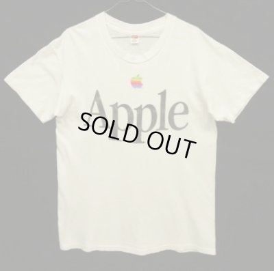 画像1: 80'S APPLE シングルステッチ 半袖 Tシャツ ホワイト USA製 (VINTAGE)