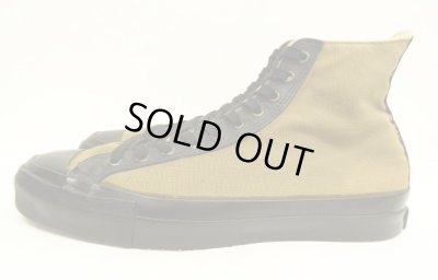 画像2: 80'S CONVERSE キャンバス ハイカット スニーカー カーキ/ブラック USA製 (VINTAGE)