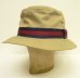 画像1: 80'S LL Bean リボンベルト付き ポークパイハット タン USA製 (DEADSTOCK) (1)