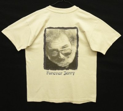 画像1: 90'S GRATEFUL DEAD "FOREVER JERRY" シングルステッチ 半袖 Tシャツ オフホワイト USA製 (VINTAGE)