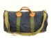 画像1: 80'S LL Bean キャンバス/レザー ダッフルバッグ ネイビー/オリーブ USA製 (VINTAGE) (1)