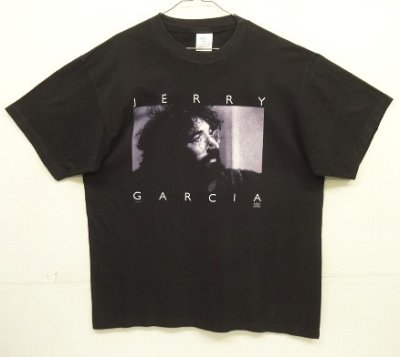 画像1: 90'S JERRY GARCIA シングルステッチ 半袖 Tシャツ ブラック USA製 (VINTAGE)