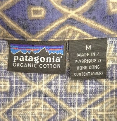 画像2: 90'S PATAGONIA コットン 半袖 オープンカラーシャツ 総柄 (VINTAGE)