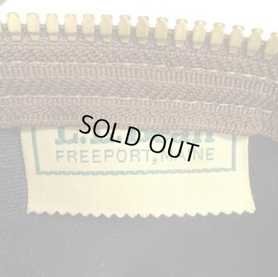 画像2: 80'S LL Bean キャンバス/レザー ダッフルバッグ ネイビー/オリーブ USA製 (VINTAGE)