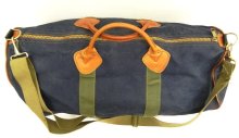 他の写真1: 80'S LL Bean キャンバス/レザー ダッフルバッグ ネイビー/オリーブ USA製 (VINTAGE)