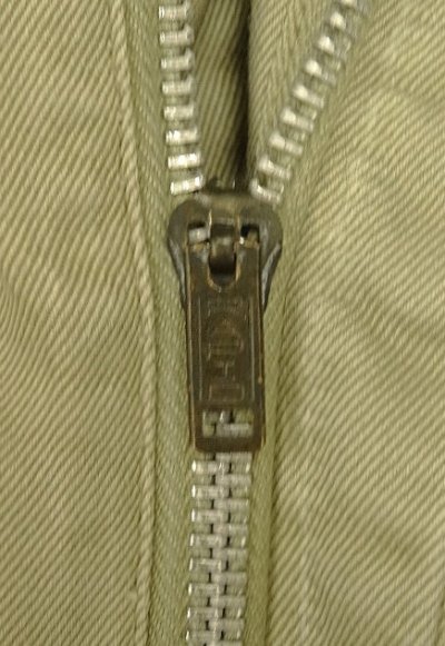 画像4: 60'S アメリカ軍 US ARMY コットン100% チノパンツ RAPID製アルミジップ (VINTAGE)