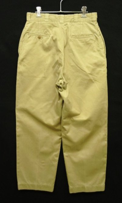 画像5: 60'S アメリカ軍 US ARMY コットン100% チノパンツ RAPID製アルミジップ (VINTAGE)