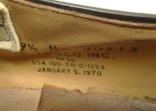 他の写真2: 70'S アメリカ軍 US NAVY "GENESCO INC製" 6アイレット レザーソール サービスシューズ (VINTAGE)