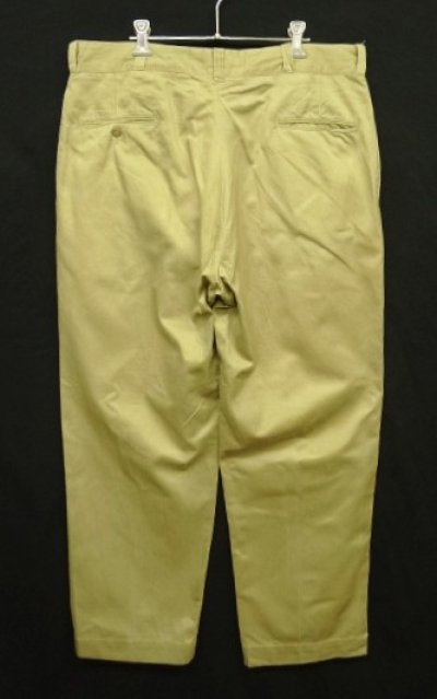 画像4: 70'S アメリカ軍 US ARMY コットン100% チノパンツ RAPID製ブラスジップ (VINTAGE)
